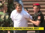 Incident in Protest. Leader of party DA, Andrei Năstase, booed after he stepped on the stage