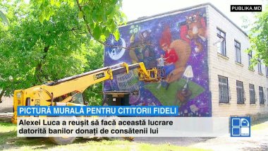 Costesti village catches color thanks to masterpiece of active youth