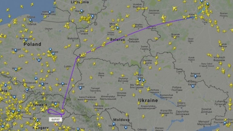 Plane of Russian MP Rogozin, BANNED from Romania's airspace