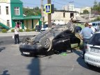 Crash and overturn - Two cars collide violently in Chisinau  