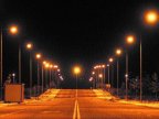 Streets from Mândâc village will be lit. Local authorities built a 3 km street light network