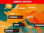 HEATWAVE FROM HELL - which European countries suffered most from ‘Lucifer’