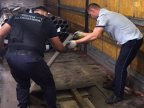 120 thousand cigarettes hidden on double floor of truck carrying metal pipes 