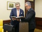 Vlad Plahotniuc had farewell meeting with EU Ambassador Pirkka Tapiola