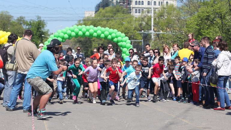 Children to participate in a marathon on "Kids Run Day" in Chisinau