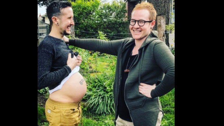 Transgender MAN gives birth to a boy