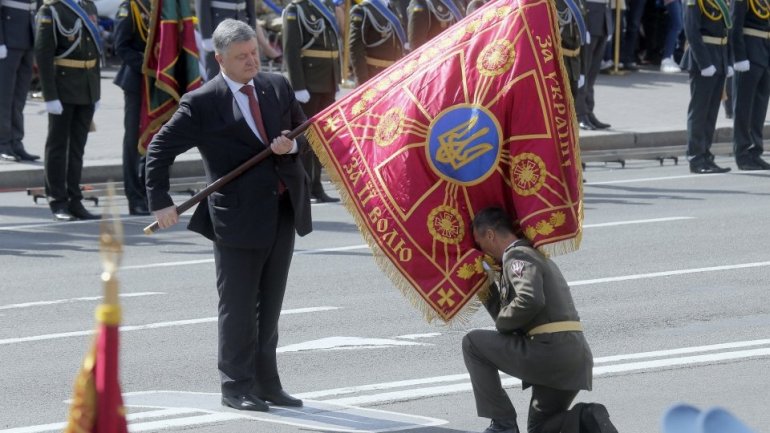 4,500 Ukrainian and 231 foreign soldiers parade on Independence day of Ukraine 