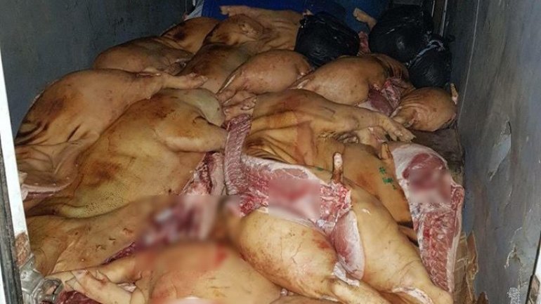 Pork and Beef lacking origin acts, found near Central Market (Photo)