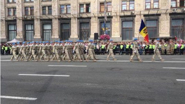 Moldovan National Army parade in Kiev on Independence Day of Ukraine (Photos)