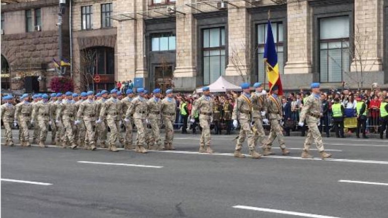 Moldovan National Army parade in Kiev on Independence Day of Ukraine (Photos)