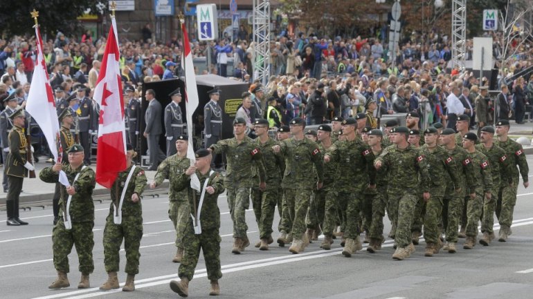 4,500 Ukrainian and 231 foreign soldiers parade on Independence day of Ukraine 