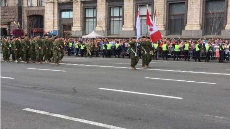 Moldovan National Army parade in Kiev on Independence Day of Ukraine (Photos)