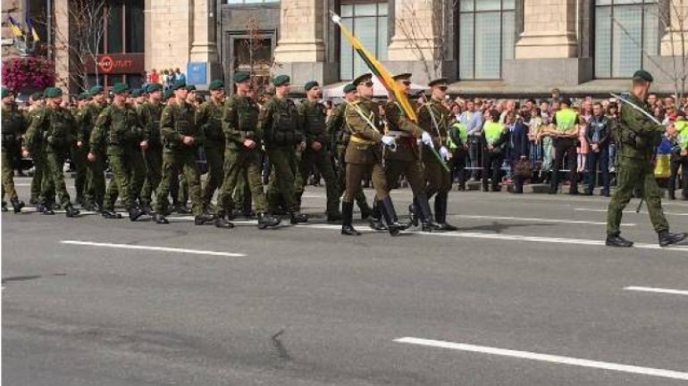 Moldovan National Army parade in Kiev on Independence Day of Ukraine (Photos)