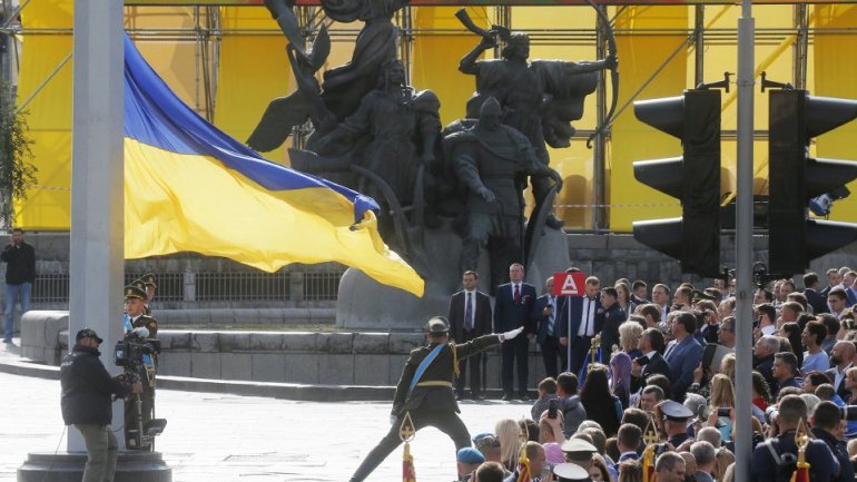 4,500 Ukrainian and 231 foreign soldiers parade on Independence day of Ukraine 