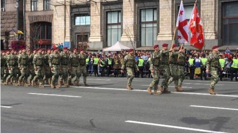 Moldovan National Army parade in Kiev on Independence Day of Ukraine (Photos)