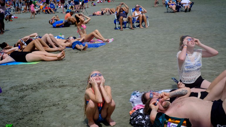 The Solar Eclipse, in pictures