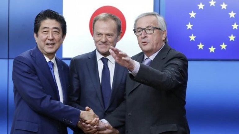 Japan and Europe are racing to agree a big free trade deal