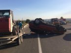 Car OVERTURNED after accident near Stăuceni. Exist victims 