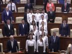 Parliament session begun with national anthem "Limba Noastră" being sung