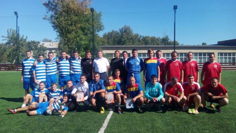 Central Criminal Police Department of Chisinau won second place in mini football championship