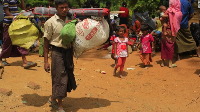 Genocide in Myanmar's state. Over 50,000 refugees seeking aid