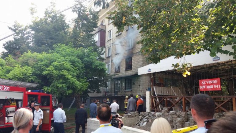 Apartment burst into flames in Chisinau (video) (update)