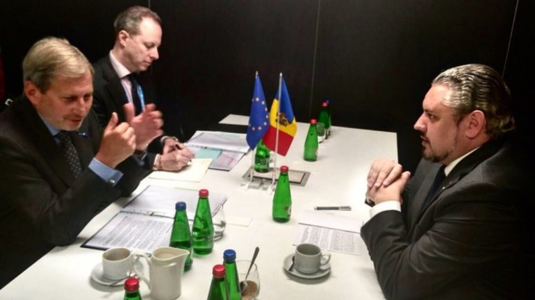 Minister of External Affairs, Andrei Galbur had a meeting with Commissioner Johannes Hahn