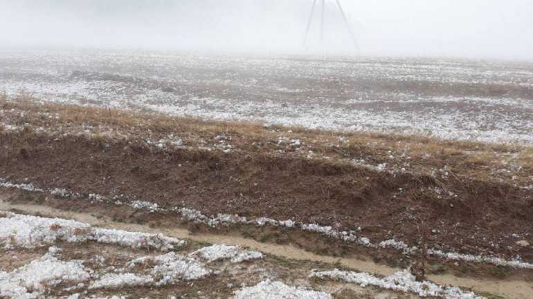 North of Moldova shaken by large hail. What damages have been reported to far