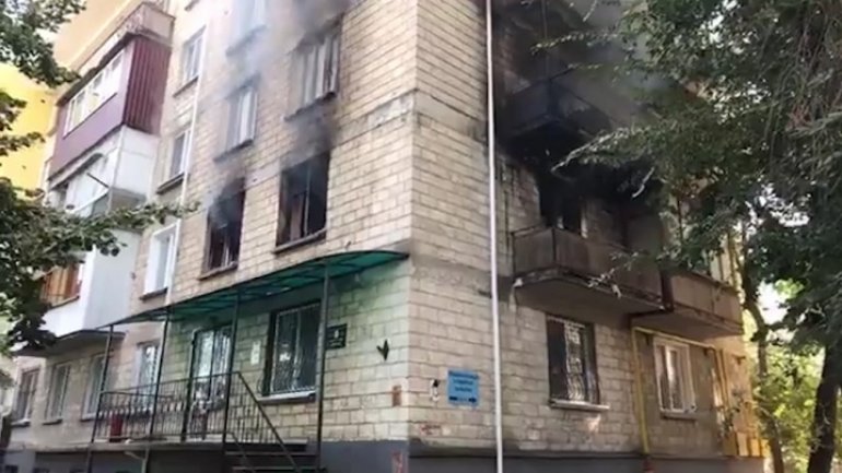 Apartment burst into flames in Chisinau (video) (update)