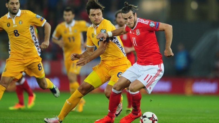 Moldova versus Wales on Chisinau's Zimbru stadium 