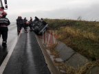 Moldovan Family admitted to hospital after their car fell into a ditch