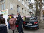 Doina and Ion Aldea Teodorovici commemoration ruined by illegally parked car (Photo)