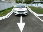 European conditions for driving license exam the future drivers. Another modern polygon in capital (Photo)