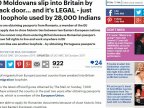 Daily Mail: 7,000 Moldovans legally sneak into Britain by law loophole 