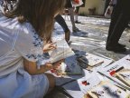 Books donated by Romanians, distributed for free on Chisinau streets 