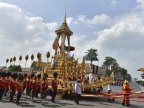 Thailand sets off royal cremation for former King Bhumibol Adulyadej (Photos)