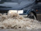 Burst pipe flooded a street in Capital from early morning