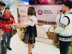 Passengers got unexpected presents from National Wine Day at Chisinau airport 