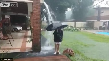 Survived after hit by a lightning bolt 