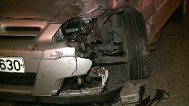 Taxi hit a car in Capital