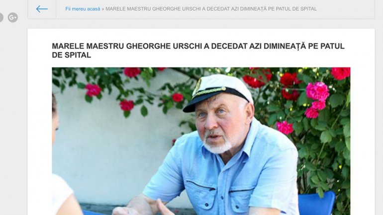 New viral post took over Facebook, spreading fake news of Gheorghe Urschi's passing