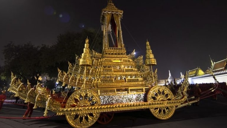 Thailand sets off royal cremation for former King Bhumibol Adulyadej (Photos)