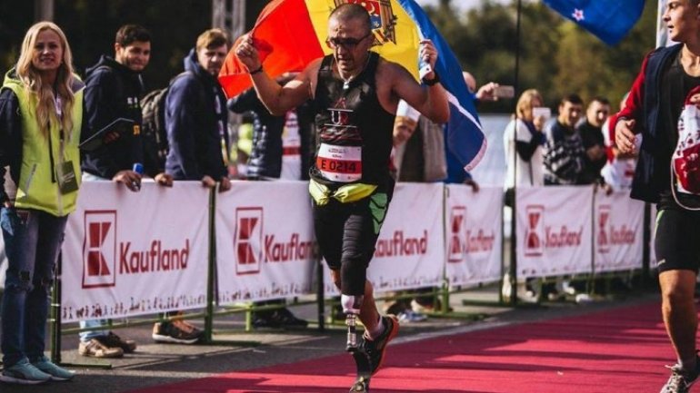 Legend of Chisinau International Marathon: Runner with artificial leg, triumphed 42-km course