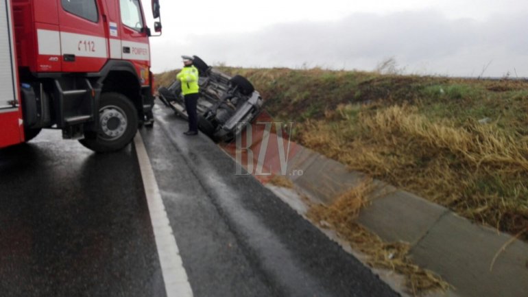 Moldovan Family admitted to hospital after their car fell into a ditch