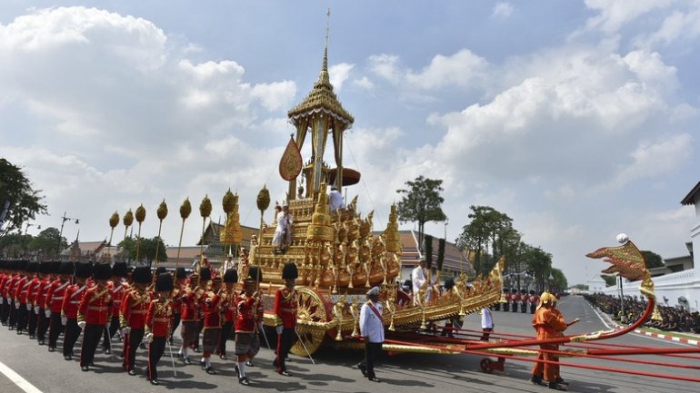 Thailand sets off royal cremation for former King Bhumibol Adulyadej (Photos)