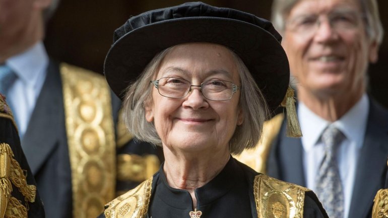 Historical event in UK. First woman to be Supreme Court's president, declared eldest judge