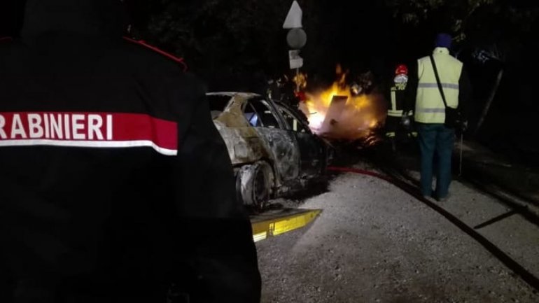 Drunk driving Moldovan crashed and burned down his BMW car