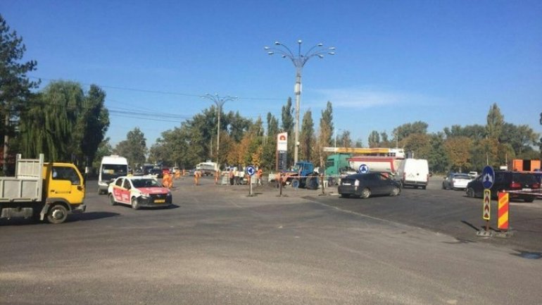 New roundabout arranged at intersection Uzinelor and Industrială 