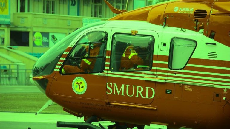 SMURD helicopter saved a life by transporting patient from Bălţi to Chişinău