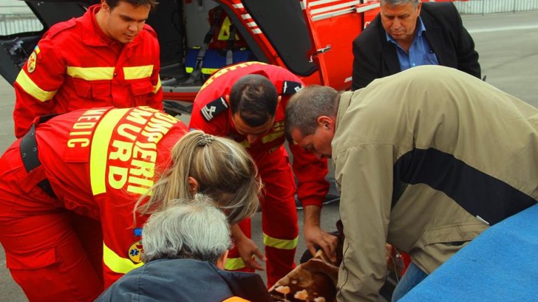 SMURD helicopter saved a life by transporting patient from Bălţi to Chişinău